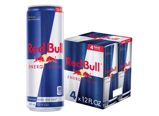Red Bull Energy Drink, 250ml Pack of 4